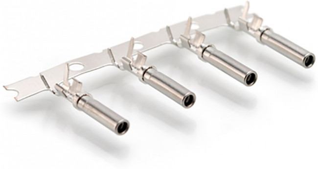 AT62-12-0166, Контакт автомобильного разъема, штампованный, Серия AT, Гнездо, Обжим, 12 AWG, 14 AWG AT62-12-0166, Контакт автомобильного разъема, штампованный, Серия AT, Гнездо, Обжим, 12 AWG, 14 AWG