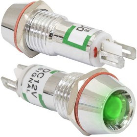 L-616-G 12v (10mm), Св.диод в корпусе