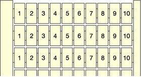 Маркировка RC610 (1 A 100) , гориз. | 1SNA233030R2600 | TE