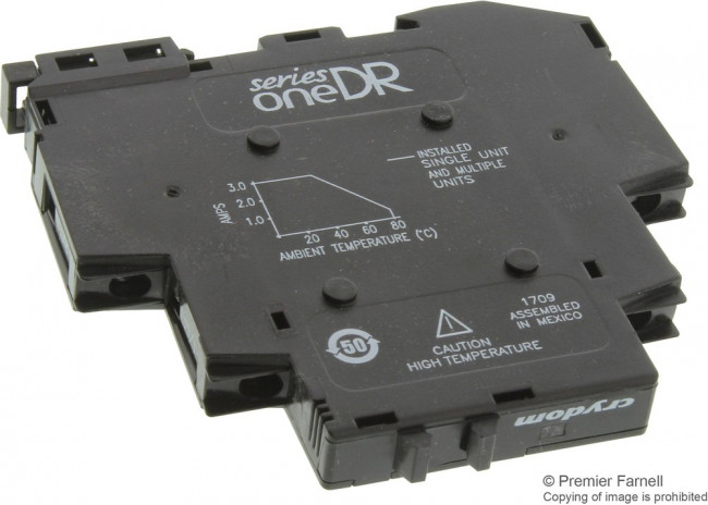 DR06D03, Solid State Relays - Industrial Mount 3A 60VDC Out 4-32VDC In, 11mm UL