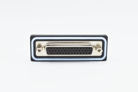 HDF-V44-213L051, HDF 44 Way Vertical Solder D-sub Connector Socket, 2.29mm Pitch, with 4-40 Boardlocks