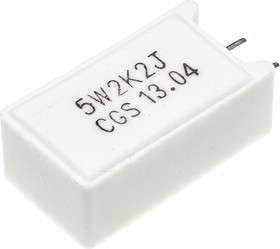 SQMR52K2J, Резистор в сквозное отверстие, 2.2 кОм, Серия SQ, 5 Вт, ± 5%, Радиальные Выводы, 350 В SQMR52K2J, Резистор в сквозное отверстие, 2.2 кОм, Серия SQ, 5 Вт, ± 5%, Радиальные Выводы, 350 В