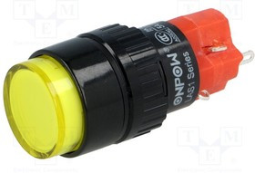 V16Y-11Z-24Y, Переключатель: кнопочный, Пол: 2, SPDT, 3A/220ВAC, 2A/24ВDC, IP40