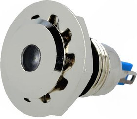 GQ12F-D/W/24, Индикат.лампа: LED, плоский, 24ВDC, Отв: d12мм, IP67, под пайку GQ12F-D/W/24, Индикат.лампа: LED, плоский, 24ВDC, Отв: d12мм, IP67, под пайку