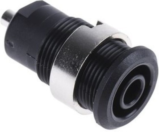 49.7049-21, Black Female Banana Plug Solder 1kV
