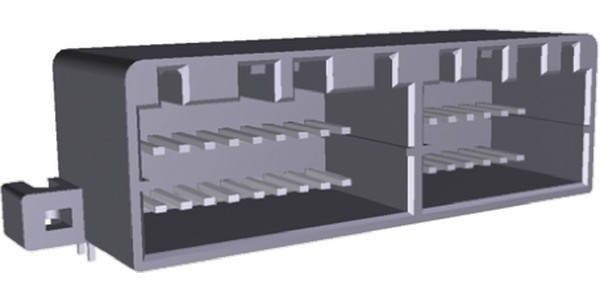 179059-6, 2.5mm 2 36 Shrouded male Push-Pull,P=2.5mm Mezzanine Connectors (Board to Board)