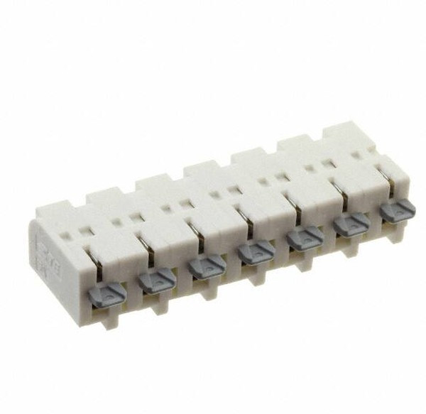 2318582-7, Fixed Terminal Blocks 8MM CONN ASSY, 7 POS WIREMATE 2-PIECE
