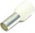 Клемма наконечник на кабель, 6,8x12мм, 6,2мм, 16,0мм2, обжимная, белый, LT160012