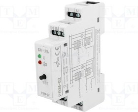 PBM-02, Реле: установочное, бистабильное, NO, Uобмотки: 230ВAC, DIN, 16А