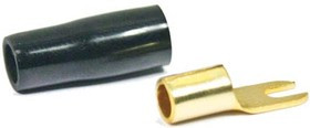 Клемма"U", 3,7мм, 10,0мм2, покрытие Au, черный