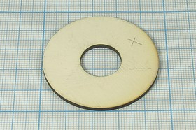 Пьезоэлемент ультразвуковой, размер 46xd16x2, форма кольцо, частота 38кГц, марка материала ЦТБС-3