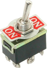 KN3(B)-202-A2, Тумблер ON-ON (6A 250VAC) DPDT 6P