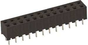 A3C-24DA-2DSA(71), A3C Series Straight Through Hole Mount PCB Socket, 24-Contact, 2-Row, 2mm Pitch, Solder Termination A3C-24DA-2DSA(71), A3C Series Straight Through Hole Mount PCB Socket, 24-Contact, 2-Row, 2mm Pitch, Solder Termination