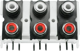 RS-609 (DTR-0206V), RCA JACK 6 разъемов на плату