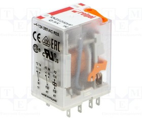 R2N2012235024WT, Реле: электромагнитное, DPDT, Uобмотки: 24ВAC, 12A/250ВAC, 24А