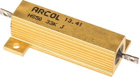 HS50 33K J, Wirewound Resistor 50W, 33kOhm, 5%