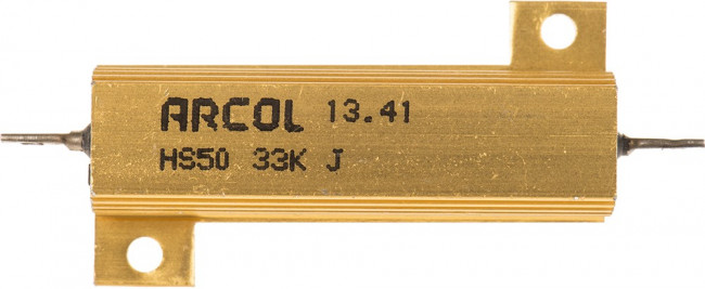 HS50 33K J, Wirewound Resistor 50W, 33kOhm, 5%
