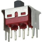 1201M2S3V3QE2, Switch Slide ON None ON DPDT Top Slide 6A 250VAC 28VDC PC Pins Bracket Mount/Through 1201M2S3V3QE2, Switch Slide ON None ON DPDT Top Slide 6A 250VAC 28VDC PC Pins Bracket Mount/Through