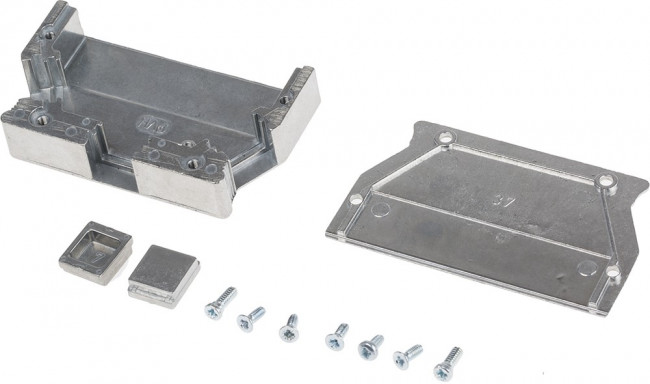 61030010021, D-Sub Backshells FULL METAL HOOD 37-PIN