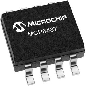 MCP6487-E/SN, Operational Amplifiers - Op Amps Dual, 10MHz Op Amp, E Temp
