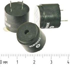 Излучатель звука магнитоэлектрический с генератором 1.5В, диаметр 16мм и непрерывный звук 2.3кГц; зг