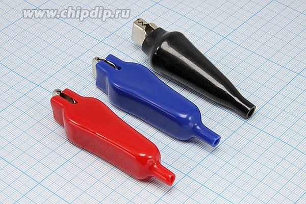 Зажим металлический изолированный черный L 65мм, 20А, кабель под винт; №1447 B зажим L 65мм\20А\ \каб\изол чер\винт