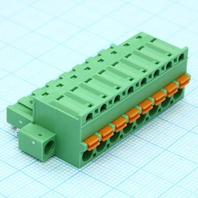 2EDGKDM-5.08- 08P-14-00A(H), Нажимной безвинтовой клеммный блок 10 контактов шаг 5.08мм 2EDGKDM-5.08- 08P-14-00A(H), Нажимной безвинтовой клеммный блок 10 контактов шаг 5.08мм