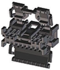 34824-0125, Automotive Connectors MINI50 CONN RCPT NB 12CKT NP GRY POL B