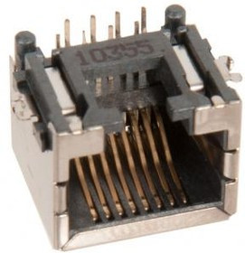 (12G148611085) коннектор ASUS LAN JACK 8P8C R/A , 10.1H , DIP