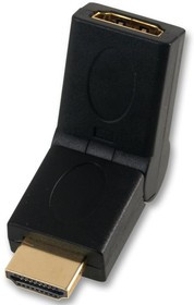 HDHD-FMTWIST, Переходник разъема, HDMI, 1 вывод(-ов), Штекер, HDMI, 1 вывод(-ов), Гнездо