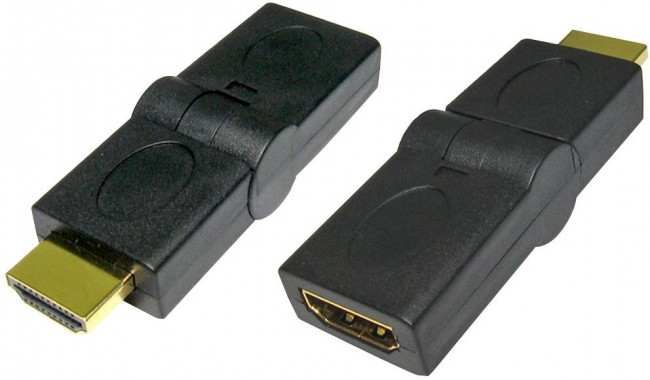 HDHD-FMTWIST, Переходник разъема, HDMI, 1 вывод(-ов), Штекер, HDMI, 1 вывод(-ов), Гнездо