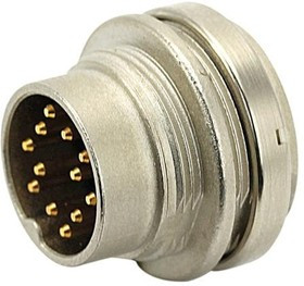 T 3202 018, Circular DIN Connectors 2PIN MALE RECPT