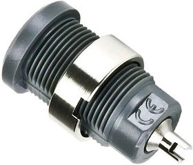 CT2242-8, Test Plugs &amp; Test Jacks 4mmSafetyJack,Solder Slot - Panel, Gray