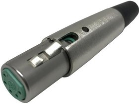 AA5F, XLR Connectors 5P XLR F CBL MNT Ag/Ni