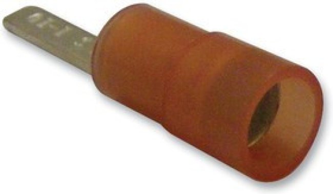 DBNYD1-10, Ножевая клемма, Серия DBNYD, 22AWG до 16AWG, 1.5 мм², Красный, Нейлон (Полиамид), 2.31мм x 0.75мм