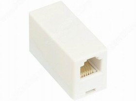 03-0023-01, Телефонный проходник (гнездо-гнездо) 6P-6C (блистер)