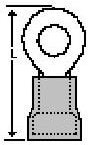 19073-0072, Terminals RING TONGUE TERM SIZE #8 14-16AWG