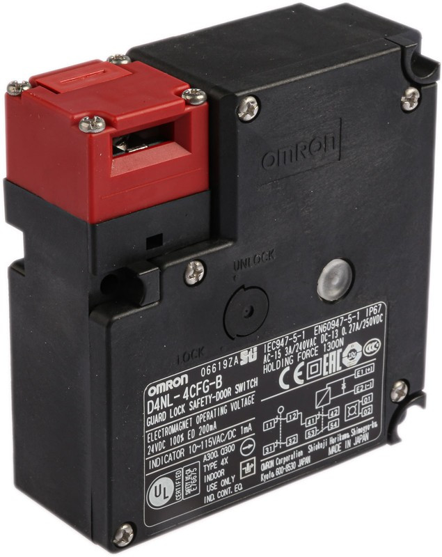 D4NL-4CFG-B, D4NL Series Solenoid Interlock Switch, Power to Lock, 24V dc