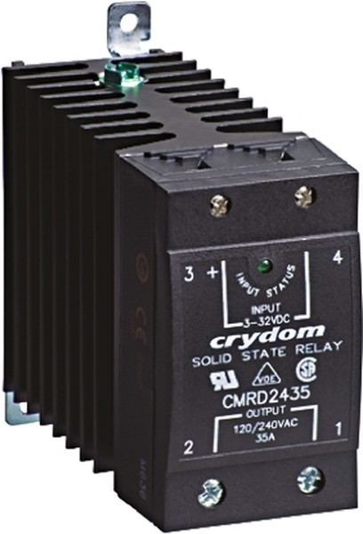 CMRD4835, Solid State Relays - Industrial Mount DIN SSR 530Vac/35A 3-32Vdc In,ZC CMRD4835, Solid State Relays - Industrial Mount DIN SSR 530Vac/35A 3-32Vdc In,ZC