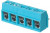 TB002V-500-05BE, Fixed Terminal Blocks Terminal block, screw type, 5.00 , vertical, 5 poles, CUI Blue, slotted screw, PCB mount