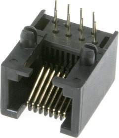 TJ4-8P8C, Розетка RJ45 телефонная на плату тип 4