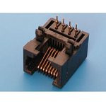 TJ4-8P8C, Розетка RJ45 телефонная на плату тип 4 TJ4-8P8C, Розетка RJ45 телефонная на плату тип 4