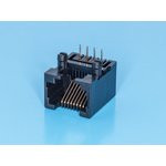 TJ4-8P8C, Розетка RJ45 телефонная на плату тип 4 TJ4-8P8C, Розетка RJ45 телефонная на плату тип 4