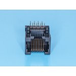 TJ4-8P8C, Розетка RJ45 телефонная на плату тип 4 TJ4-8P8C, Розетка RJ45 телефонная на плату тип 4