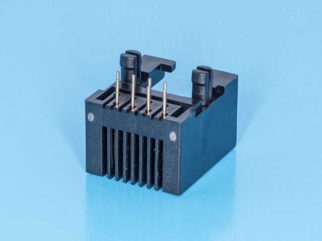 TJ4-8P8C, Розетка RJ45 телефонная на плату тип 4 TJ4-8P8C, Розетка RJ45 телефонная на плату тип 4
