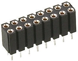 803-87-014-10-012101, 803 Series Straight PCB Mount PCB Socket, 14-Contact, 2-Row, 2.54mm Pitch, Solder Termination 803-87-014-10-012101, 803 Series Straight PCB Mount PCB Socket, 14-Contact, 2-Row, 2.54mm Pitch, Solder Termination