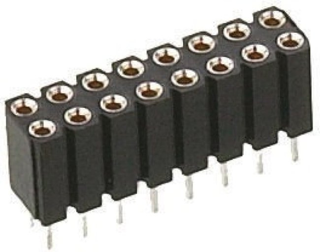 803-87-014-10-012101, 803 Series Straight PCB Mount PCB Socket, 14-Contact, 2-Row, 2.54mm Pitch, Solder Termination 803-87-014-10-012101, 803 Series Straight PCB Mount PCB Socket, 14-Contact, 2-Row, 2.54mm Pitch, Solder Termination