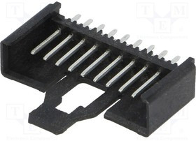 2.5MSF10, Провод-плата, гнездо, "папа", Minimodul, 2,5мм, PIN: 10, THT, на PCB