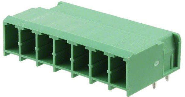 1804849, Pluggable Terminal Blocks 7 Pos 7.62mm pitch Through Hole Header
