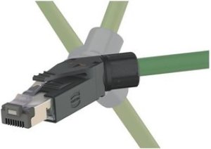 09451511121, Modular Connectors / Ethernet Connectors RJI RJ45 PN plg Cat5 4p IDC angled